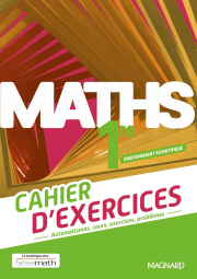 image Maths 1re Cahier d'exercices