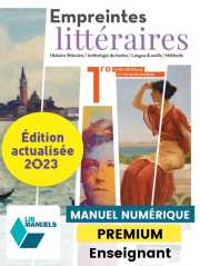 Empreintes littéraires 1re (Ed. num. 2023) - LIB manuel numérique PREMIUM actualisé enseignant