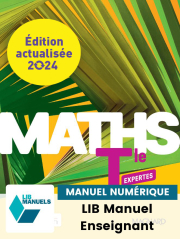 Maths Expertes Tle (Ed.num.2024) - LIB manuel numérique enseignant