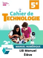 Technologie 5e (2024) - Cahier d'activités - Manuel numérique élève