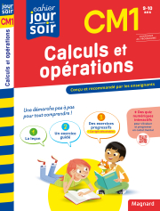 Calculs et opérations CM1 - Cahier Jour Soir