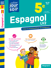 Espagnol 5e LV2 - Cahier Jour Soir